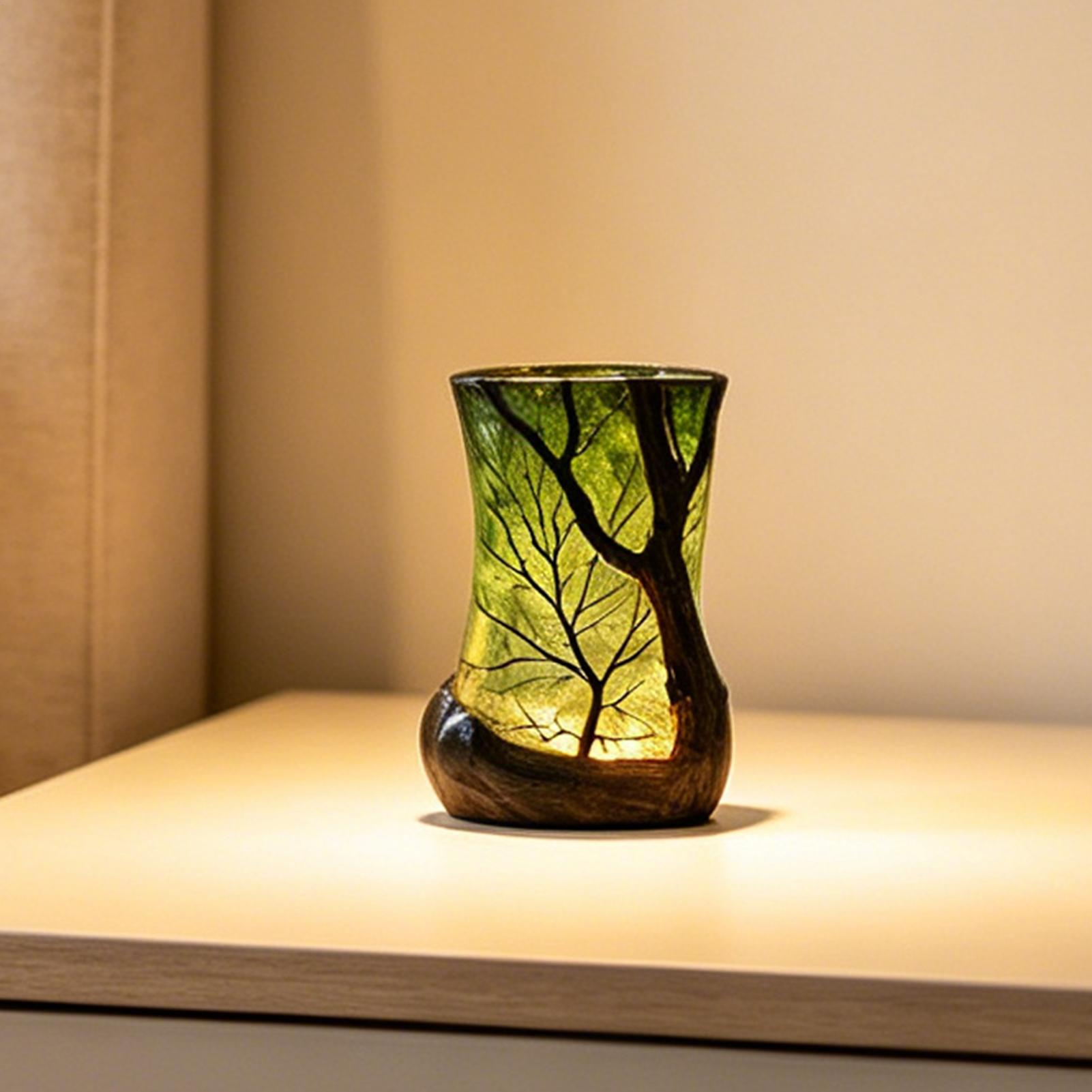 Home Office Living Room - Bedside Table Lamp Forest Nightlight Decorative