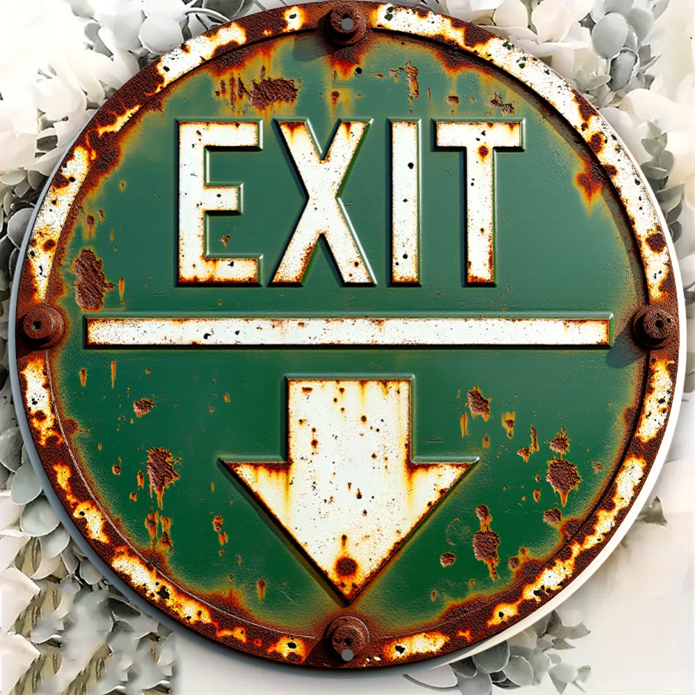 Home Office Holidays 2026 - 2026 Rustic Arrow Exit Sign 8