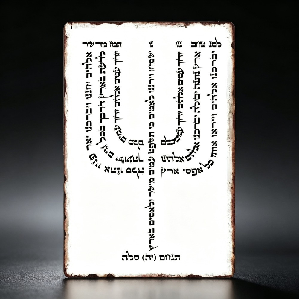 Home Office For - CIFBUY Vintage Hebrew YHVH Aluminum Wall