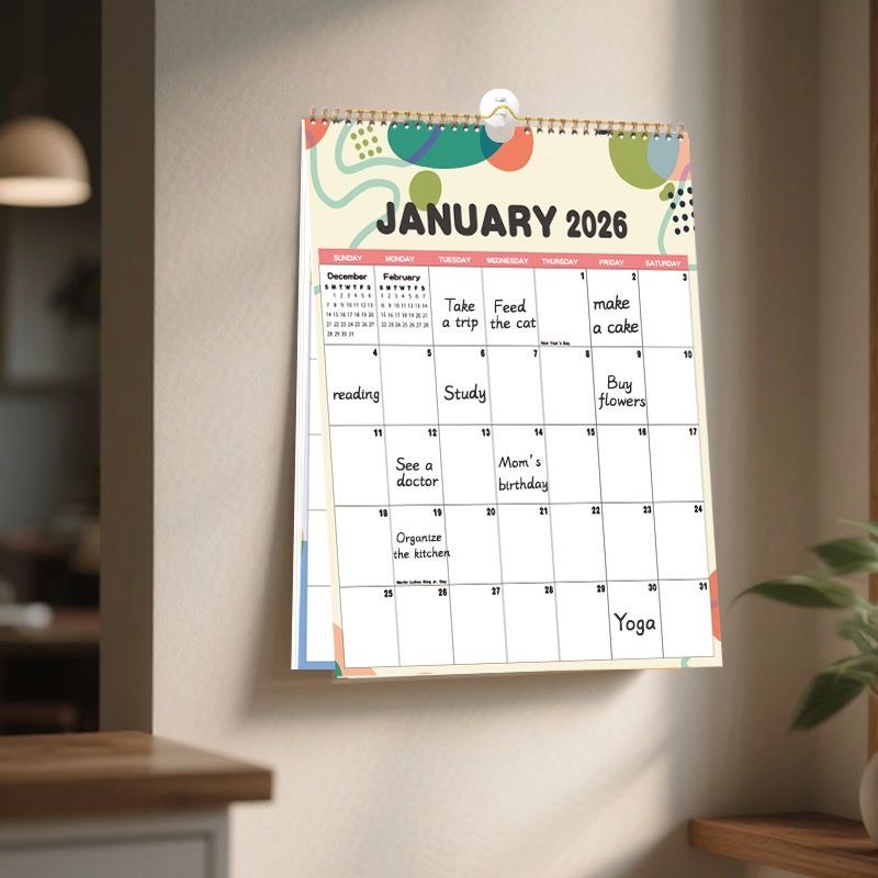 Home Office Holidays 2026 - 2026 European American Style Wall Calendar