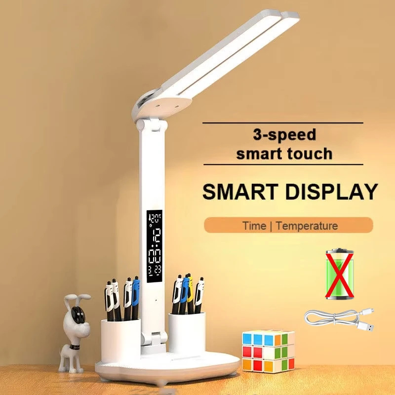 LED Dimmable Dual Head LED Clo - Led Desk Clock recension och pris