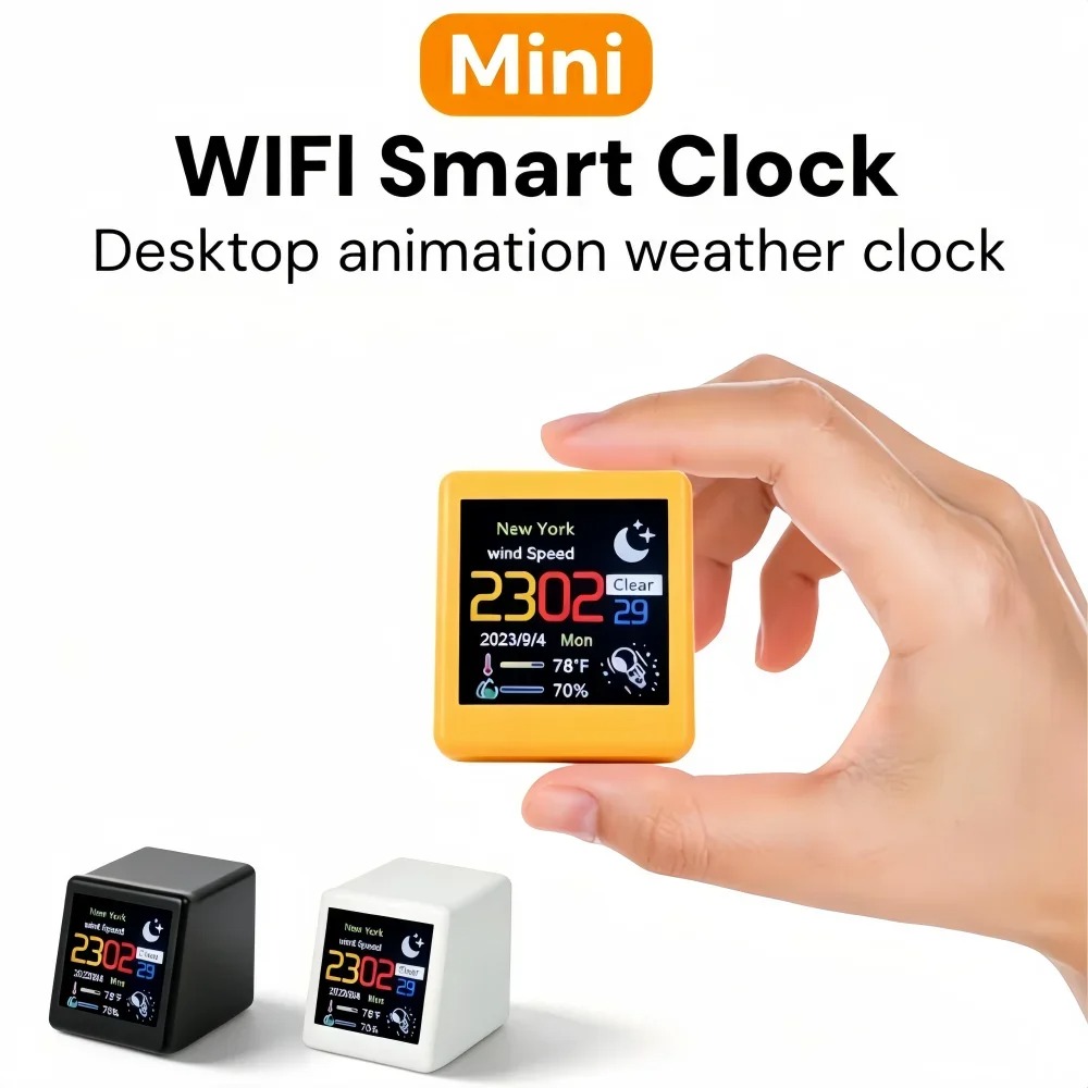 Smart Wifi Weather Station Des - Led Desk Clock recension och pris