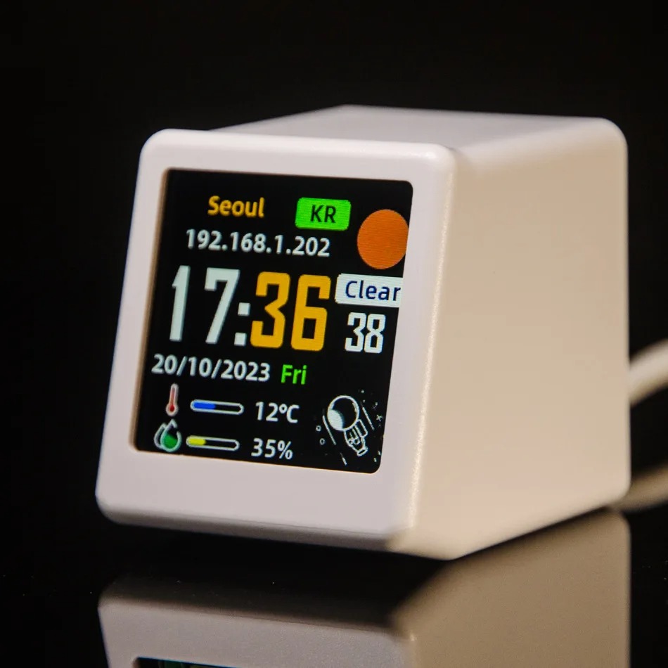 Smart Wifi Weather Station Des - Led Desk Clock recension och pris