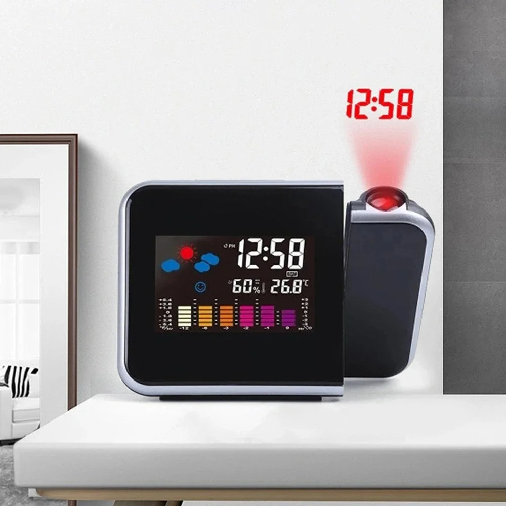 LED Rotating Projection Alarm  - Led Desk Clock recension och pris