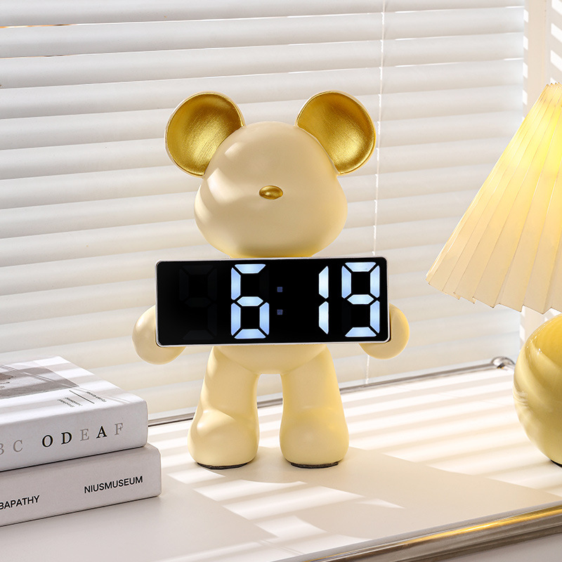 Nordic Creative Resin Bear Clo - Led Desk Clock recension och pris