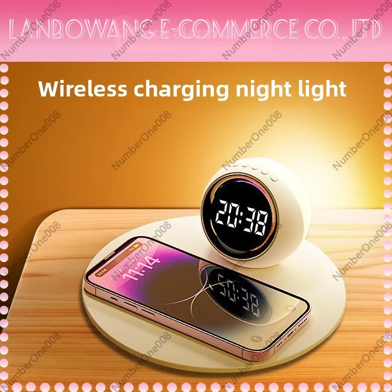 Wireless Charger Night Light,  - Led Desk Clock recension och pris