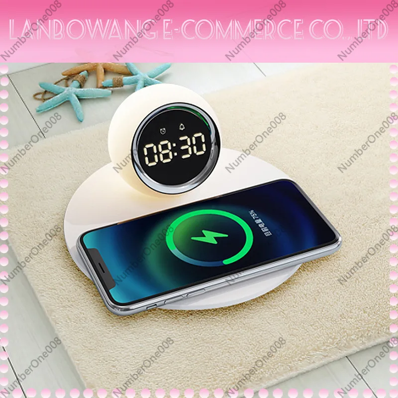 Wireless Charger Night Light,  - Led Desk Clock recension och pris