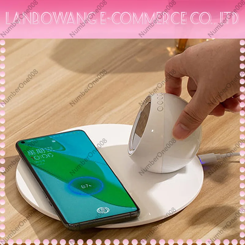 Wireless Charger Night Light,  - Led Desk Clock recension och pris