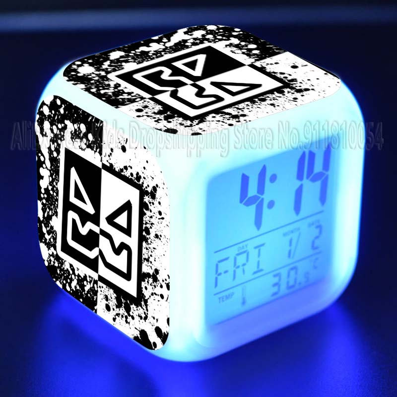Angry Geometry Dash Alarm Cloc - Led Desk Clock recension och pris