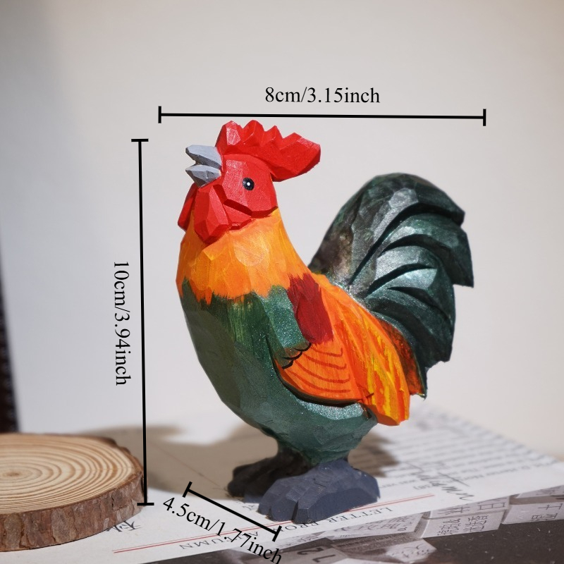 Farmyard Rooster and Hen Handm - Home Office Freelancer recension och pris