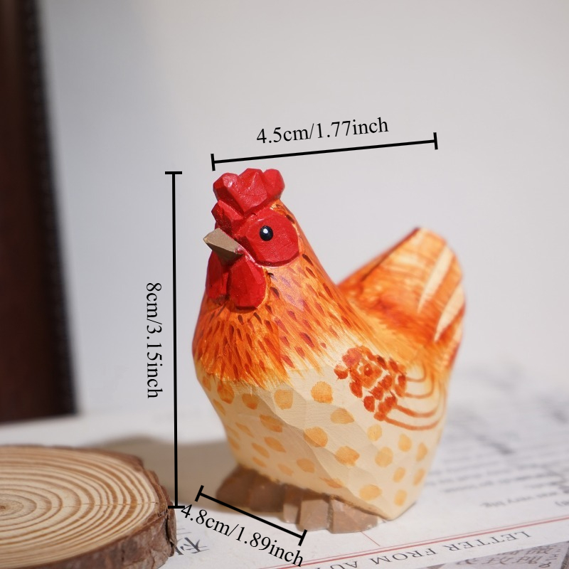 Farmyard Rooster and Hen Handm - Home Office Freelancer recension och pris