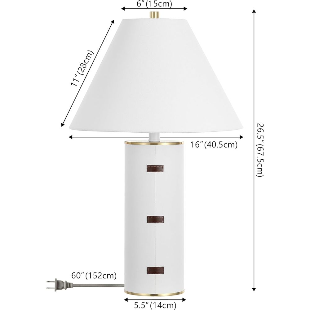 27-inch LED Table Lamp - White - Home Office Living Room recension och pris