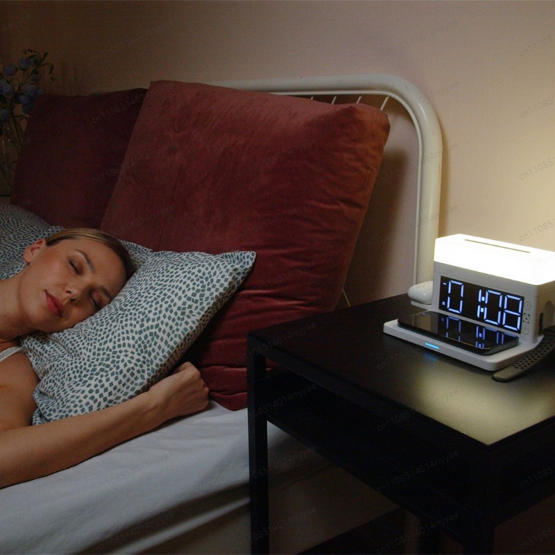 6-in-1 Wireless Charging Desk  - Led Desk Clock recension och pris
