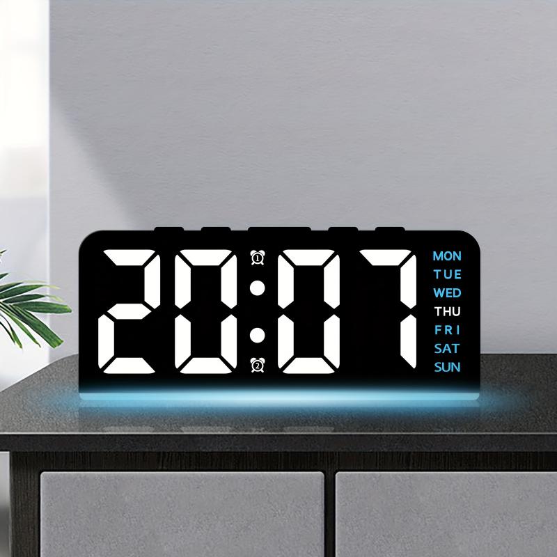 Digital LED Alarm Clock Deskto - Led Desk Clock recension och pris
