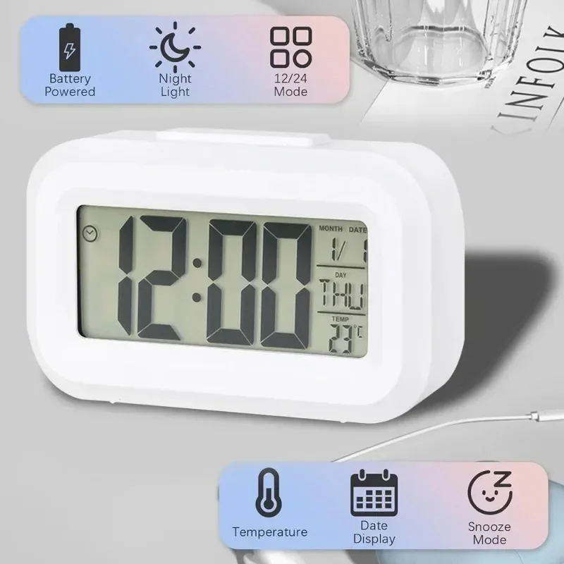 Led Digital Alarm Clock Backli - Led Desk Clock recension och pris