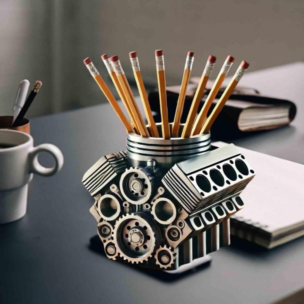 Pen Holder Resin V8 Car Engine - Home Office Freelancer recension och pris