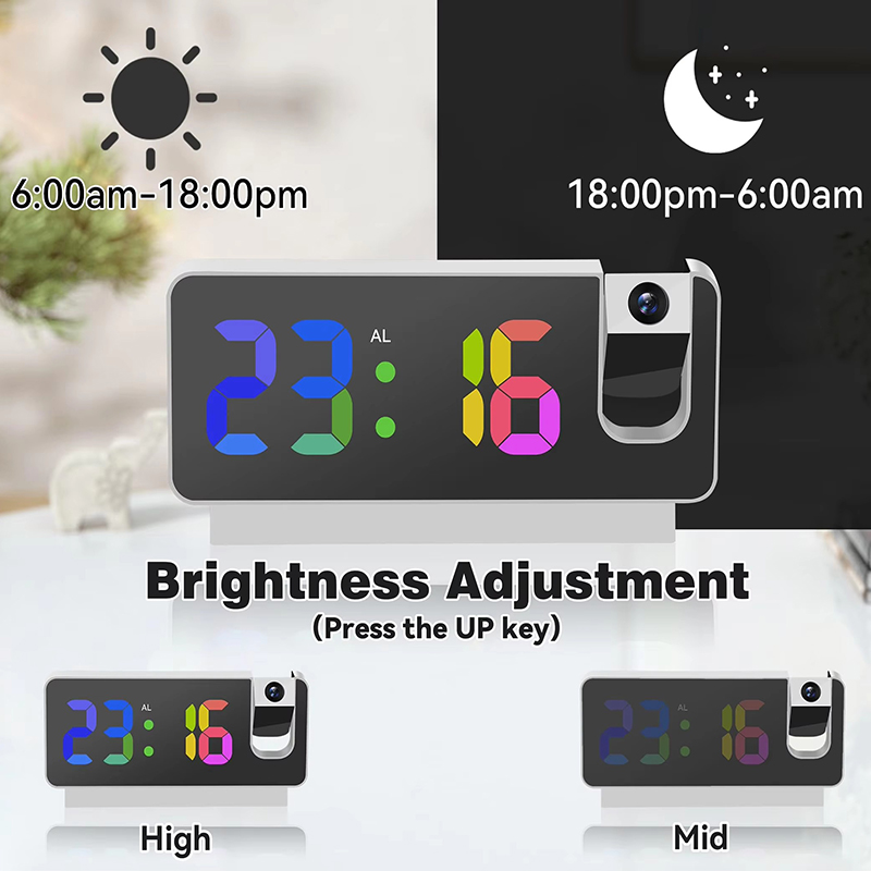 Projection Alarm Clock Desk Cl - Led Desk Clock recension och pris
