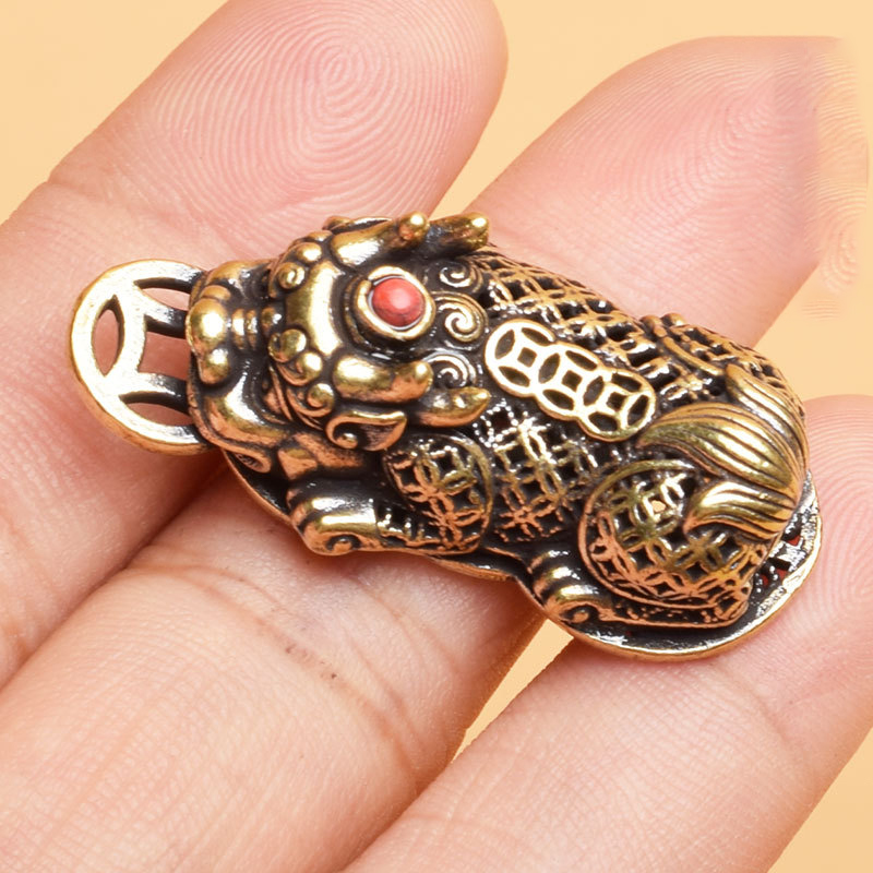 Brass Pixiu Coin Chinese Minia - Home Office Freelancer recension och pris