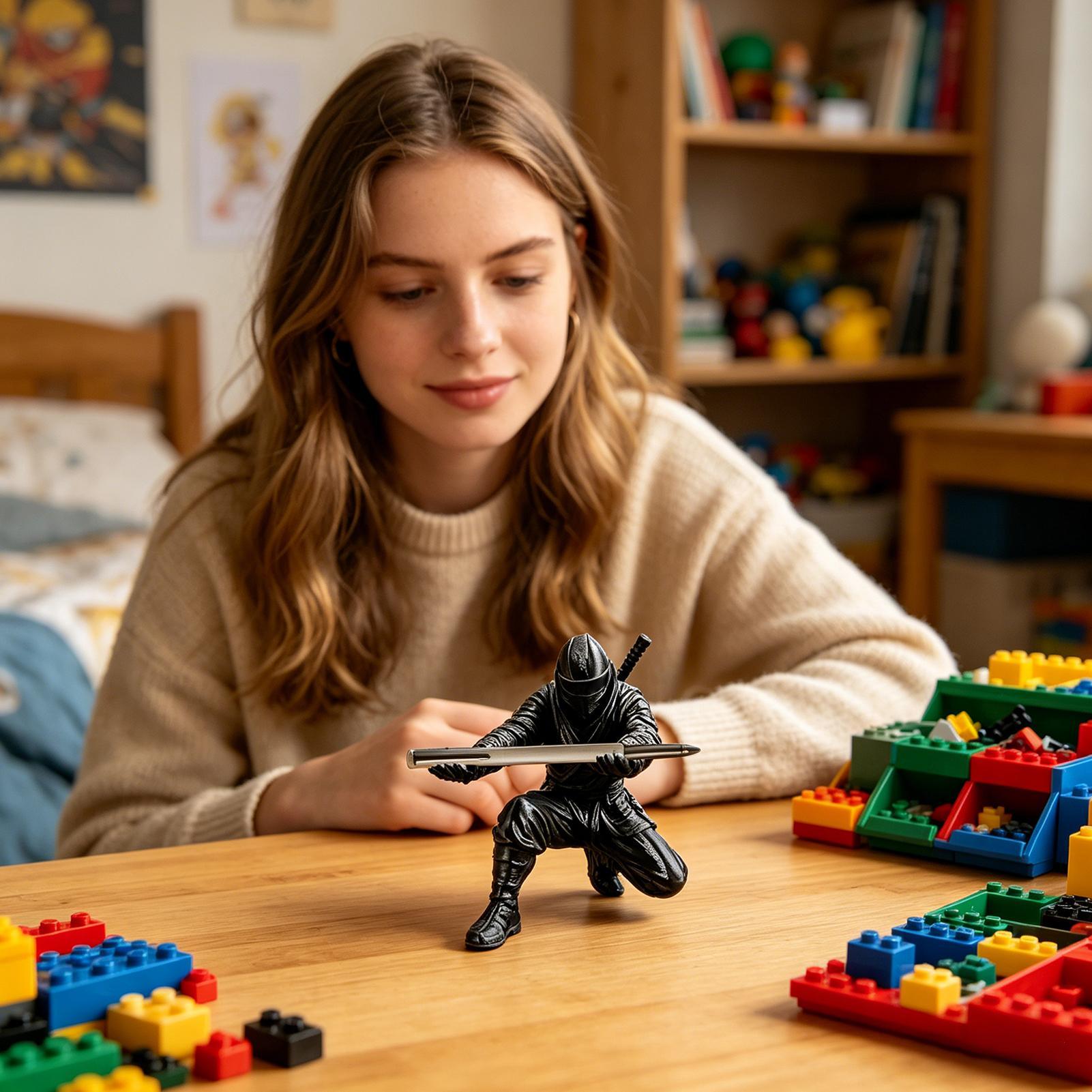 Ninja style Figure 3D Printed  - Home Office Freelancer recension och pris
