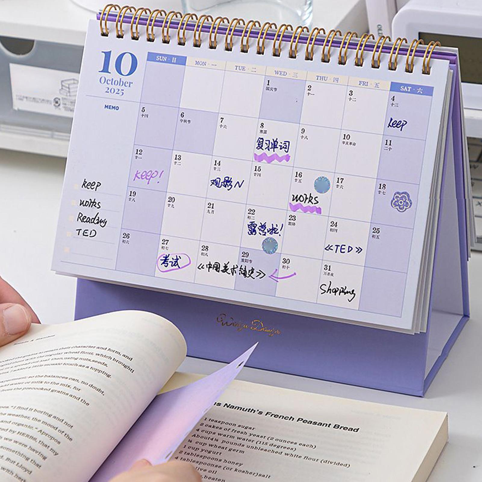 2026 Desktop Calendar Spiral B - Home Office Holidays 2026 recension och pris