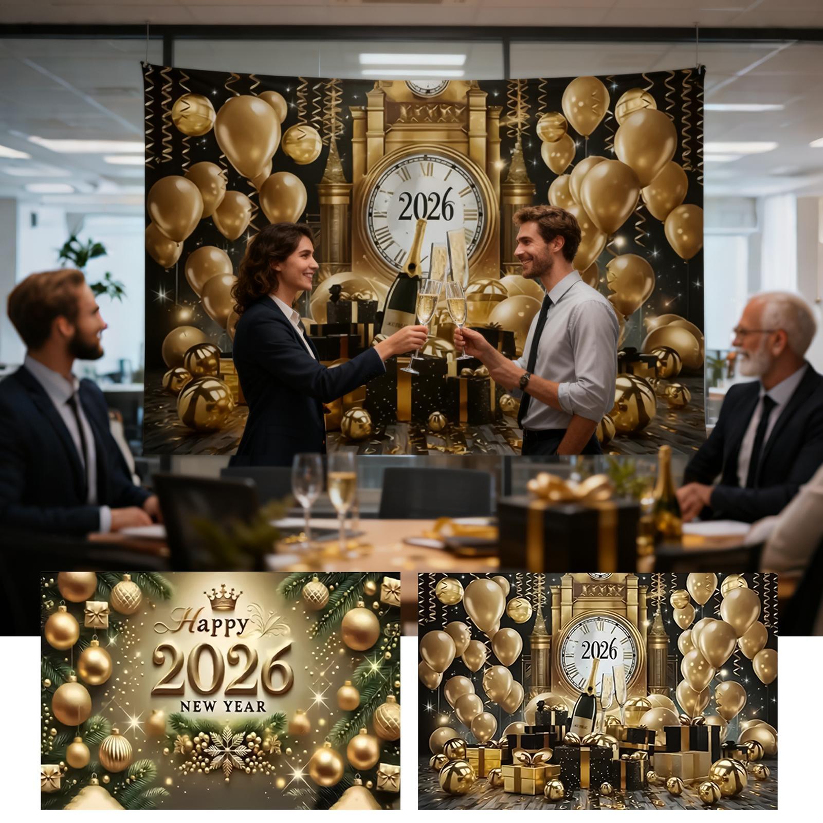 Happy New Year 2026 2026 Gold  - Home Office Holidays 2026 recension och pris
