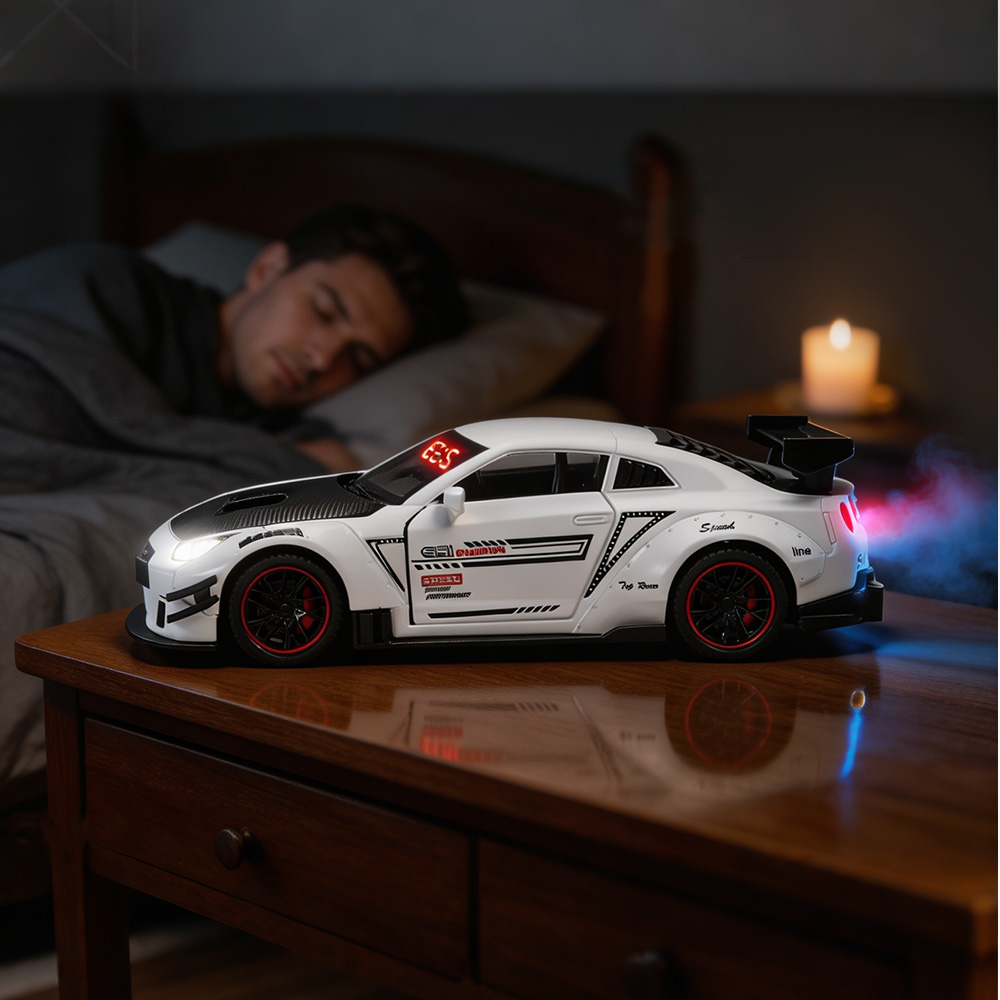 1PCS Rechargeable Hypercar Mod - Led Desk Clock recension och pris