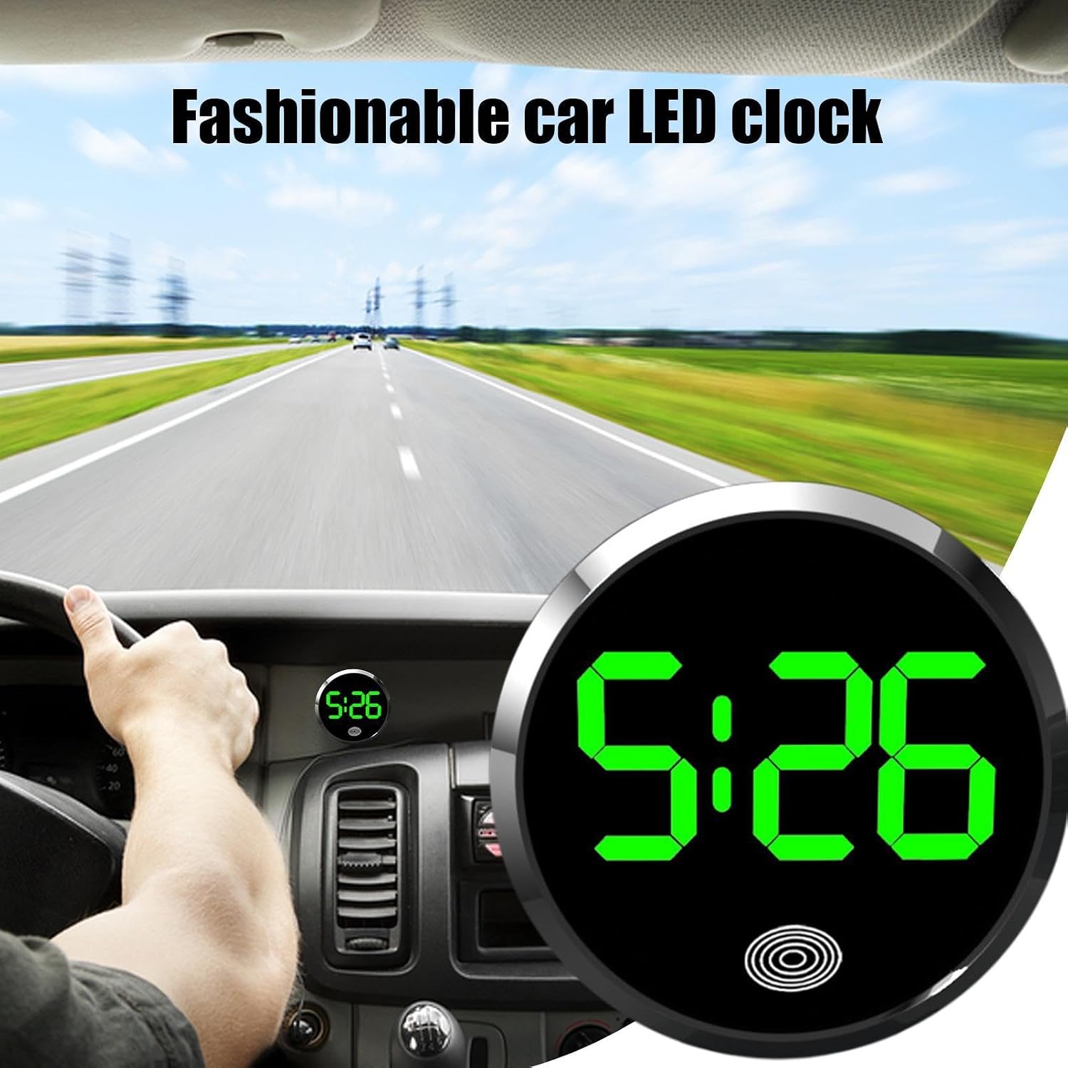 Universal Car Dashboard Digita - Led Desk Clock recension och pris