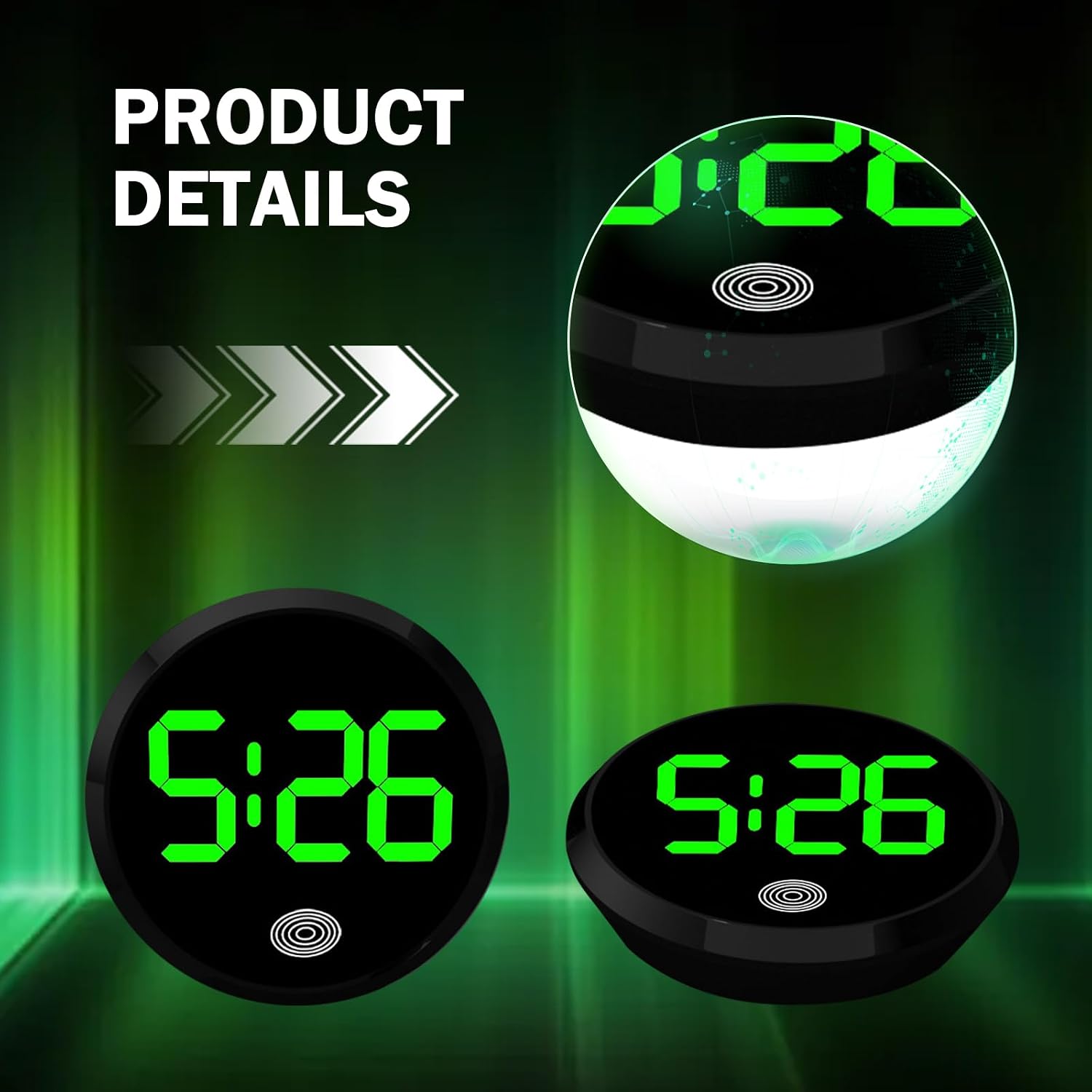 Universal Car Dashboard Digita - Led Desk Clock recension och pris